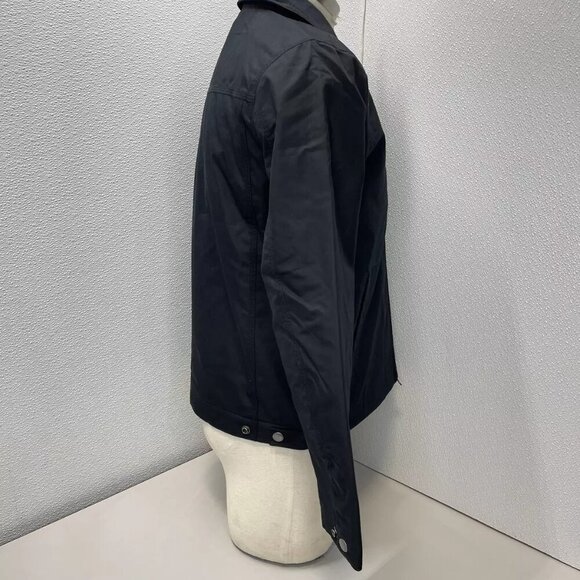 NEW EVERLANE Men's Jacket Collared Full Zip Size M Black - Picture 6 of 6